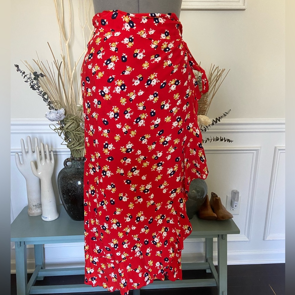 Faithfull The Brand Celeste Wrap Midi Skirt